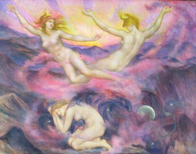 Night and Dawn by Evelyn De Morgan